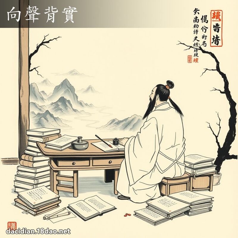 向声背实 - 中华成语配图