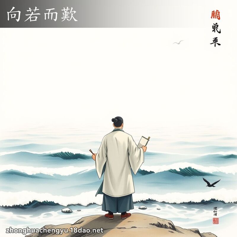 向若而叹 配图