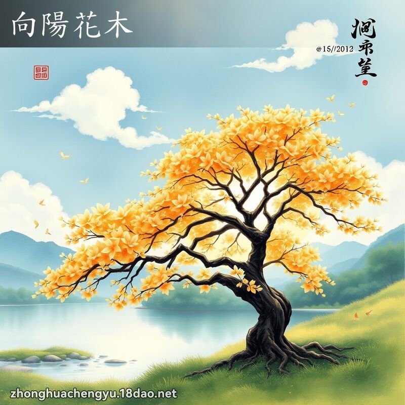 向阳花木 配图