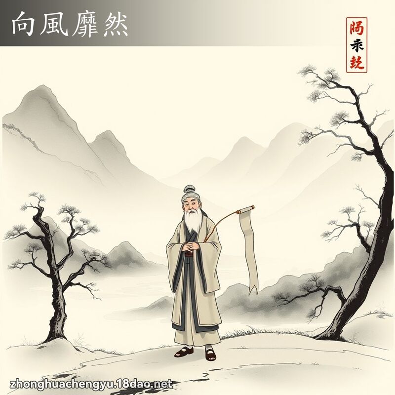 向风靡然 配图