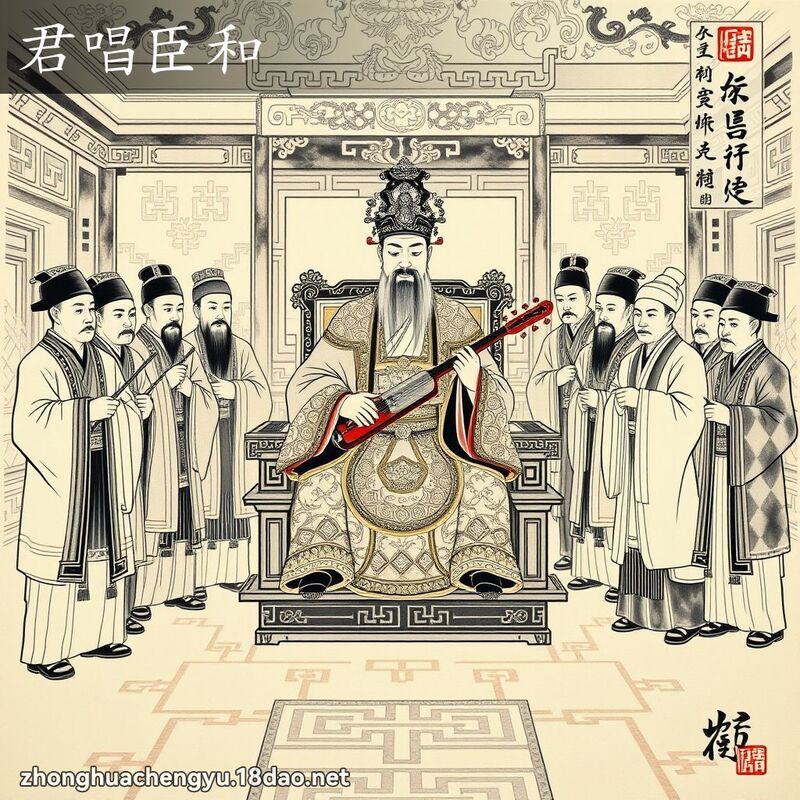 君唱臣和 配图