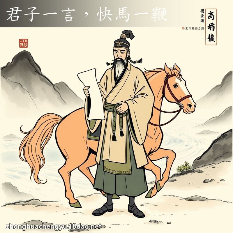 君子一言,快马一鞭 配图