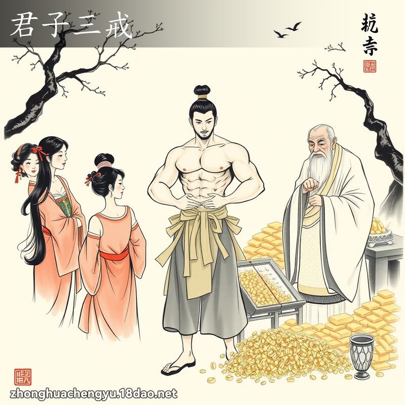 君子三戒 配图