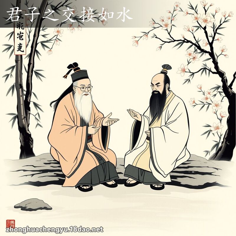 君子之交接如水 配图