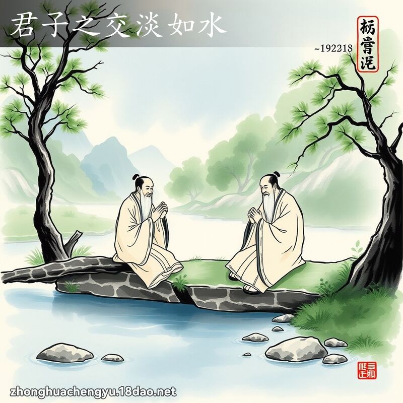 君子之交淡如水 配图