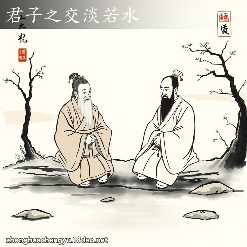 君子之交淡若水 配图