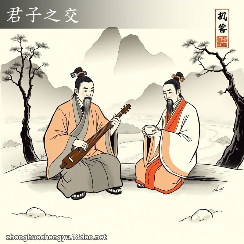 君子之交 配图