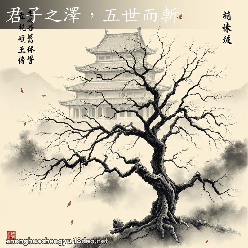 君子之泽,五世而斩 配图