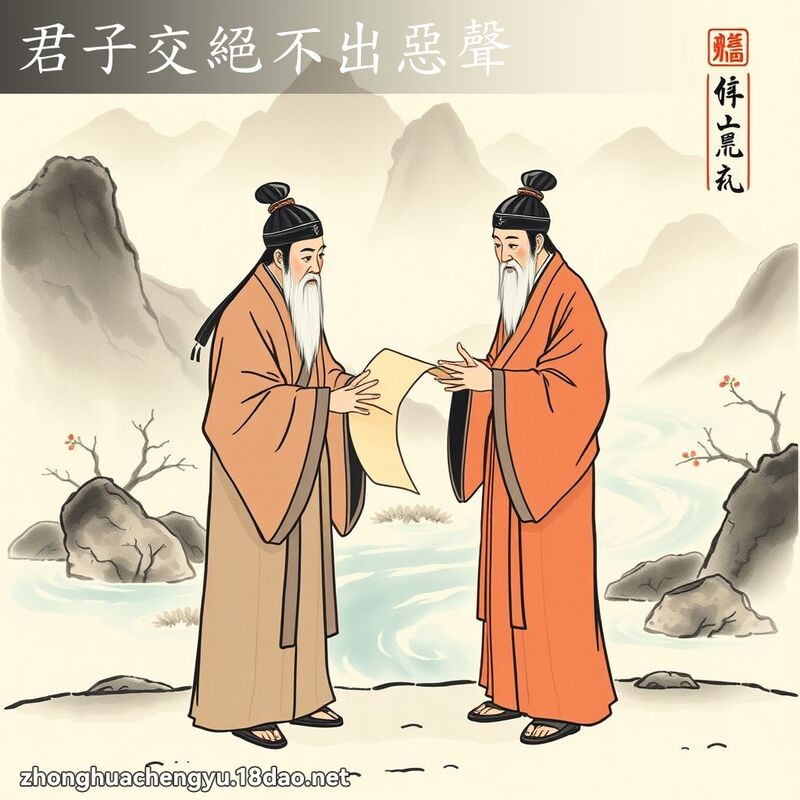 君子交绝不出恶声 配图
