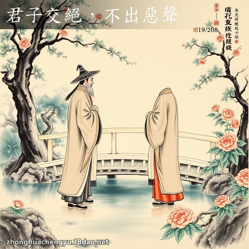 君子交绝，不出恶声 配图