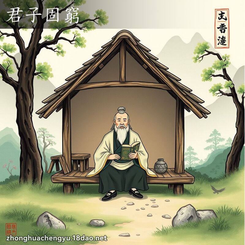 君子固窮 配图