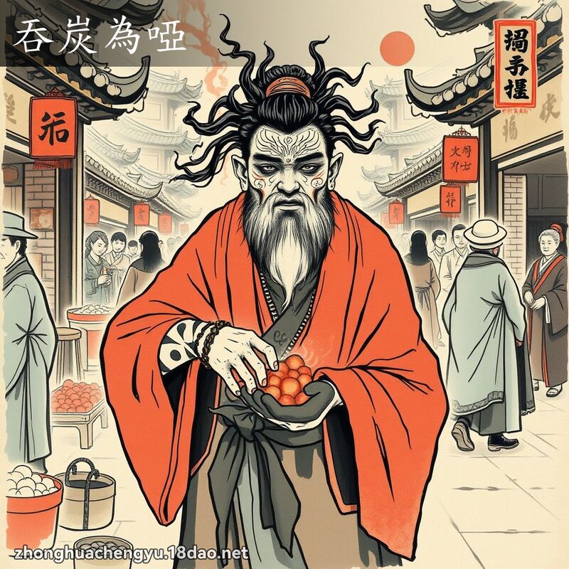 吞炭為啞 配图