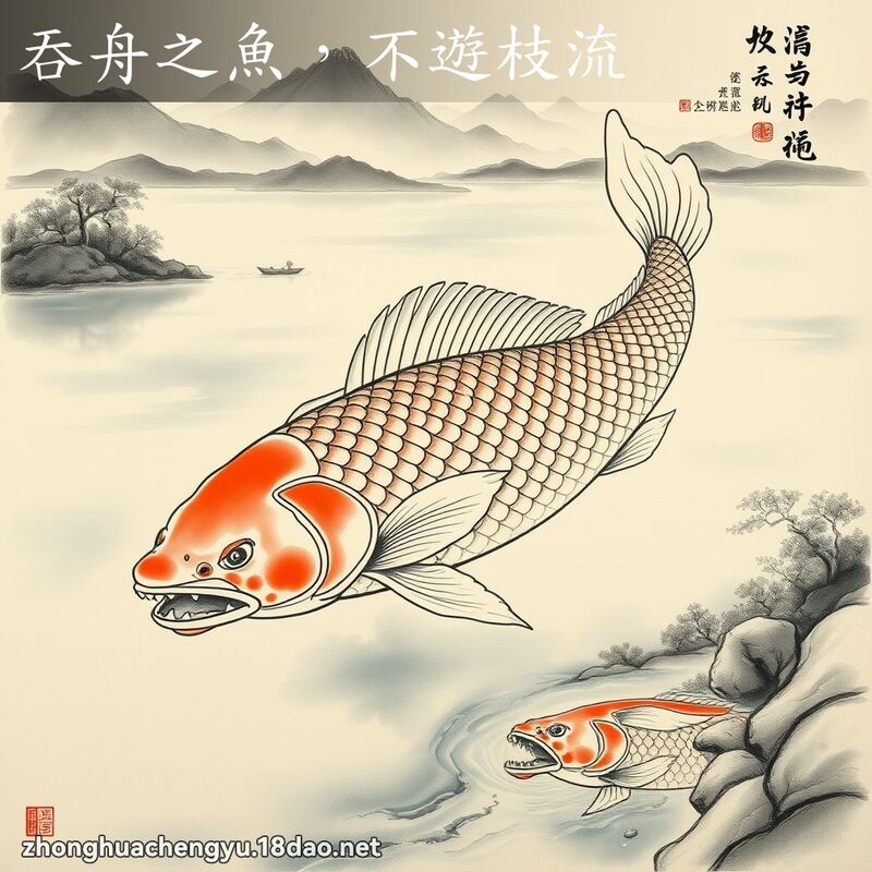 吞舟之魚,不遊枝流 配图