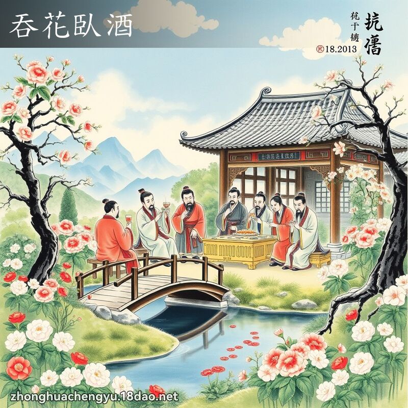吞花臥酒 配图