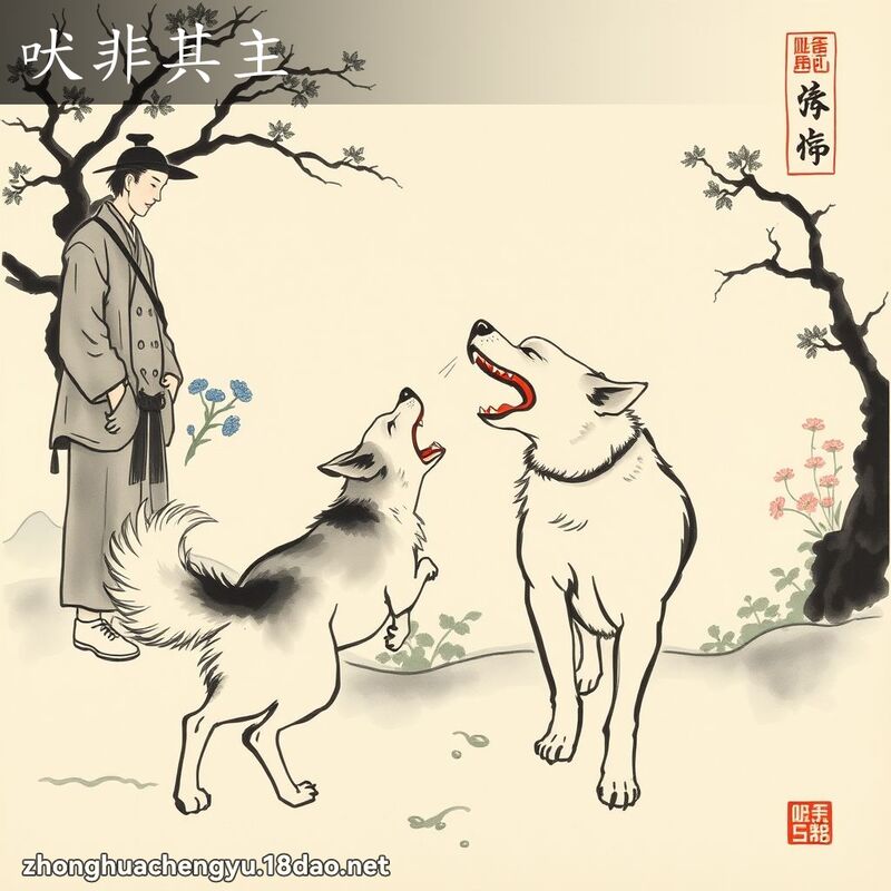吠非其主 - 中华成语配图