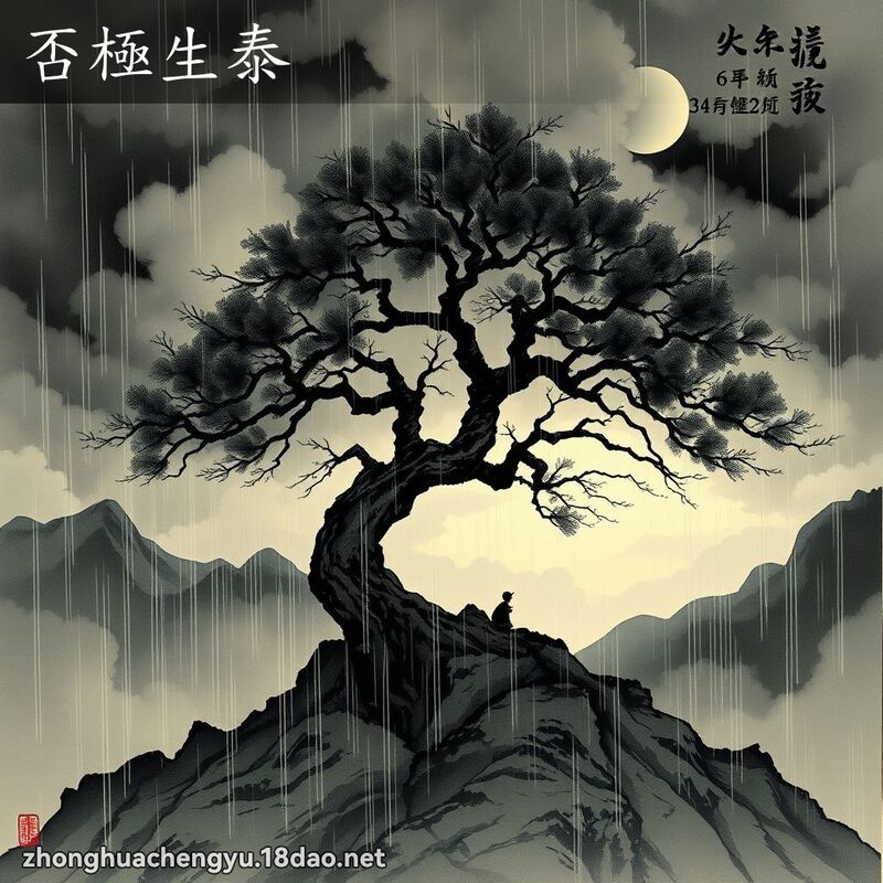 否极生泰 - 中华成语配图