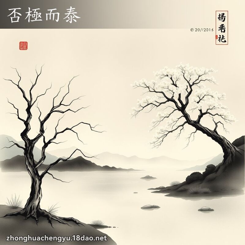 否极而泰 - 中华成语配图