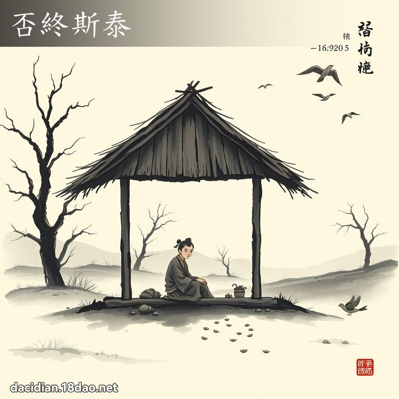 否終斯泰 - 中華成語配圖