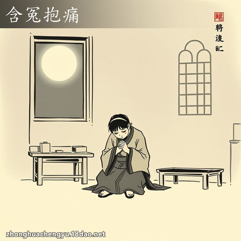 含冤抱痛 配图