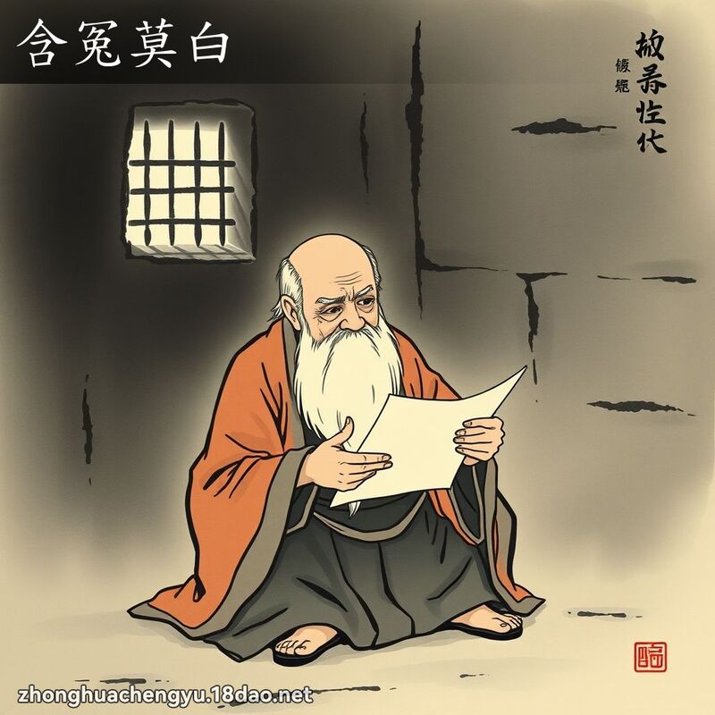 含冤莫白 配图