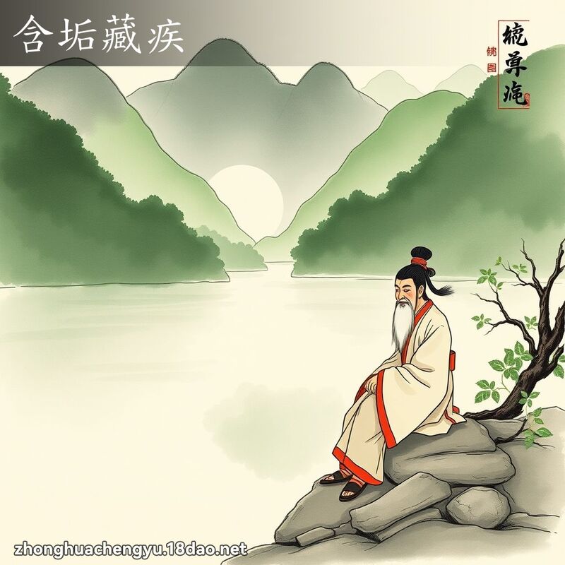 含垢藏疾 - 中华成语配图