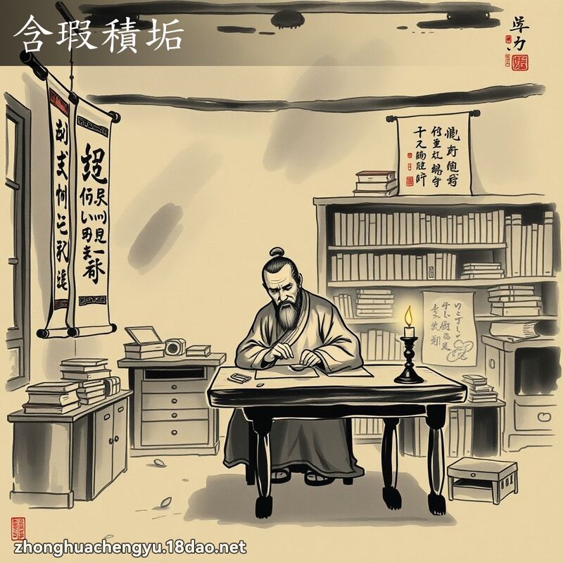 含瑕積垢 配图