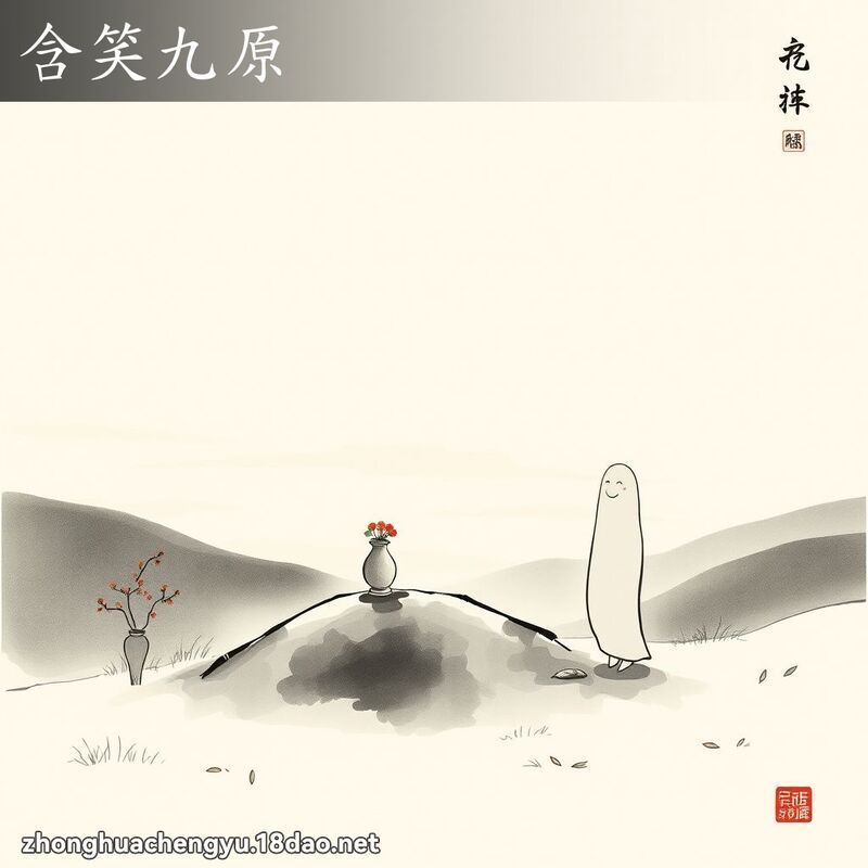 含笑九原 配图