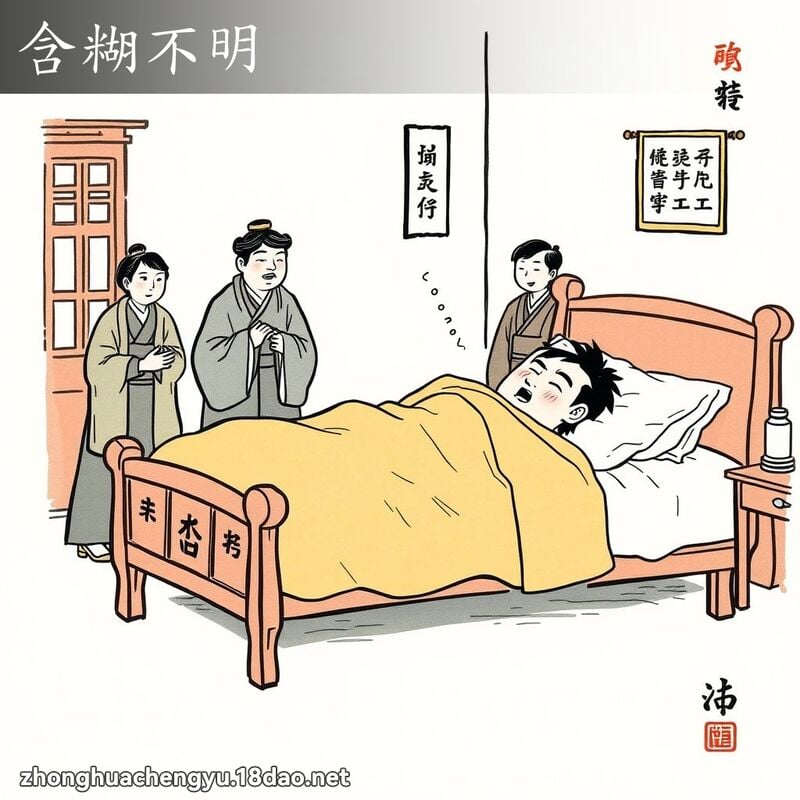 含糊不明 配图