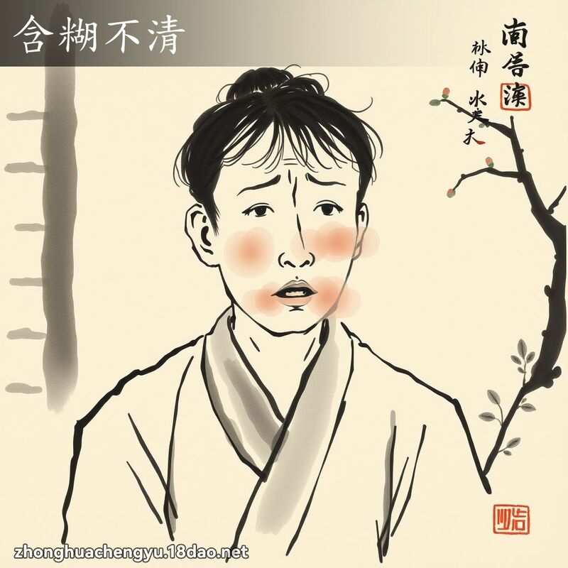 含糊不清 配图