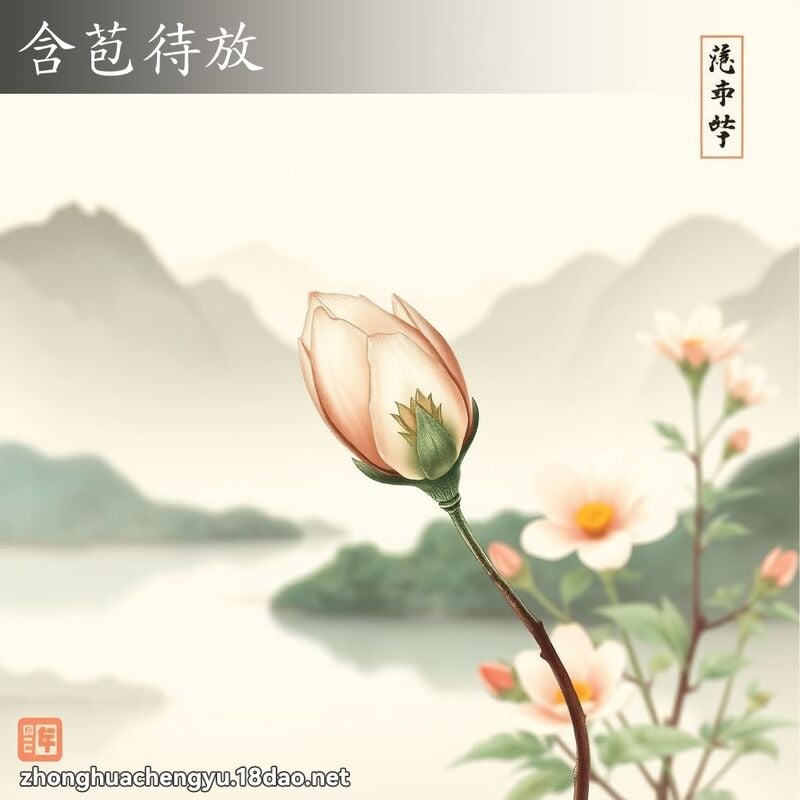 含苞待放 配图