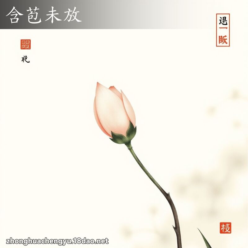 含苞未放 配图