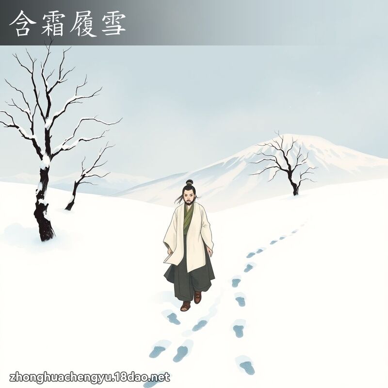 含霜履雪 配图