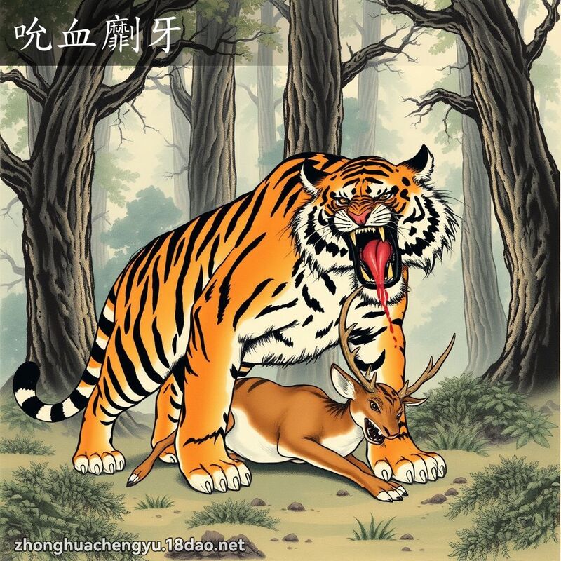 吮血劘牙 配图