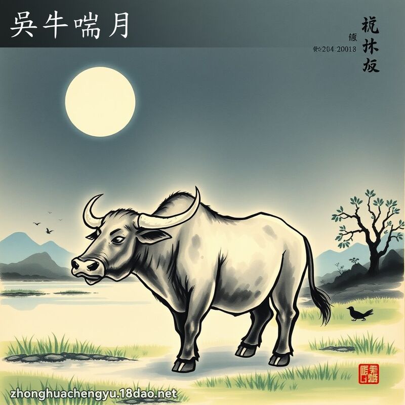 吳牛喘月 配图