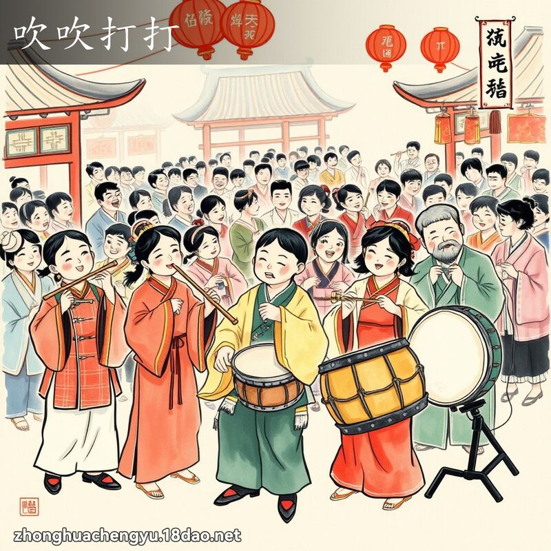 吹吹打打 配图