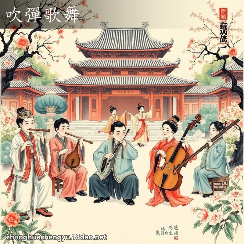 吹彈歌舞 配图