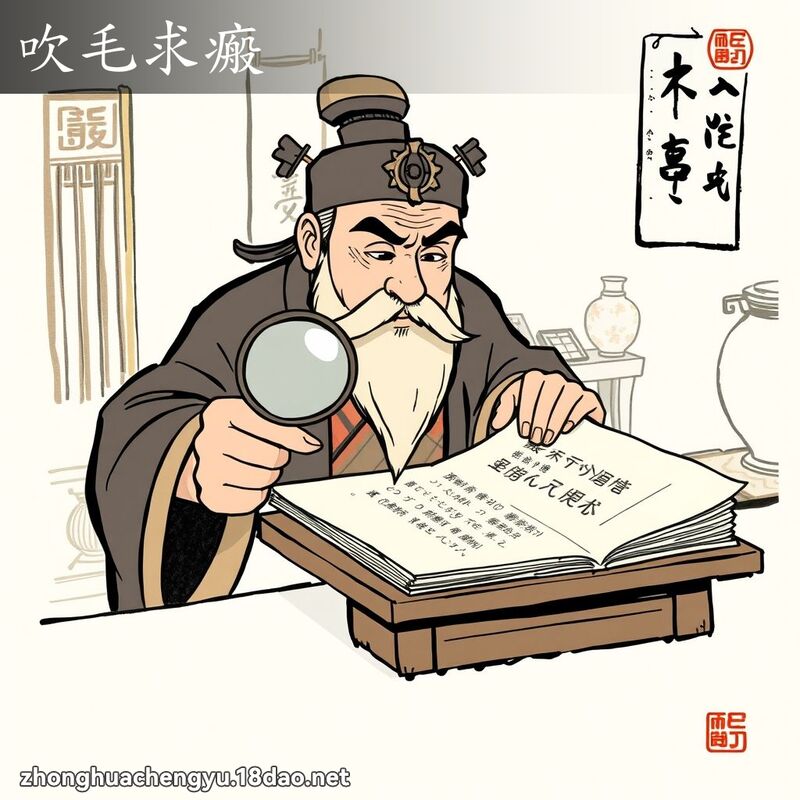 吹毛求瘢 配图