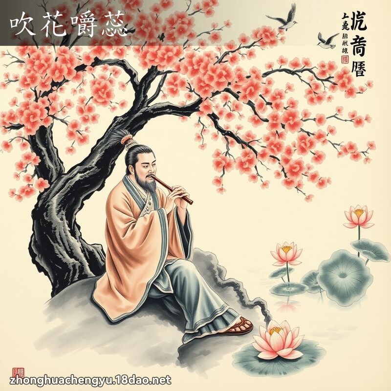 吹花嚼蕊 配图