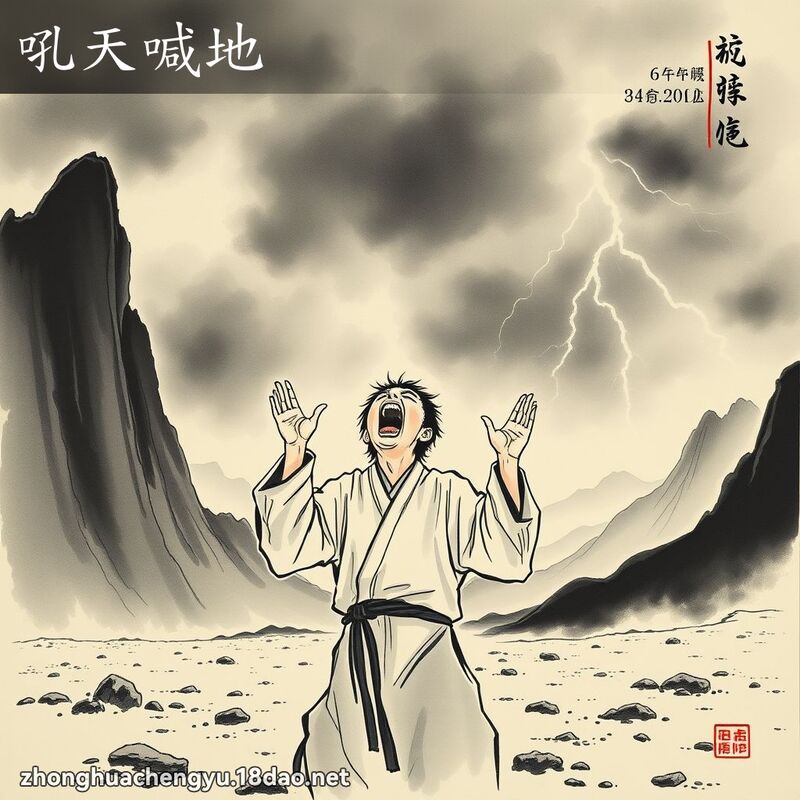 吼天喊地 配图