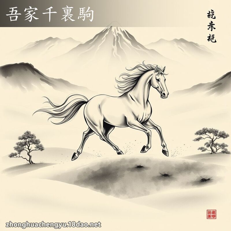 吾家千裏駒 配图