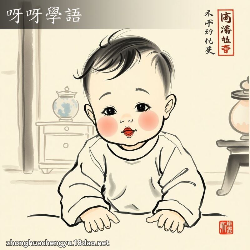 呀呀學語 配图