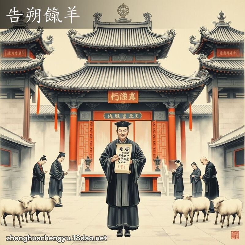 告朔餼羊 配图