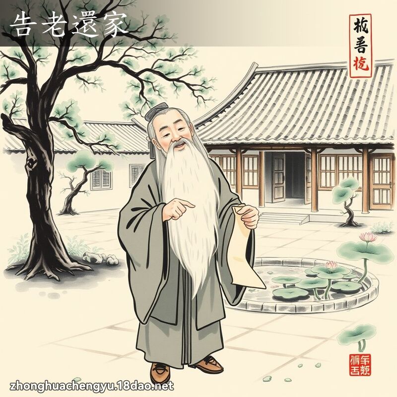告老還家 配图