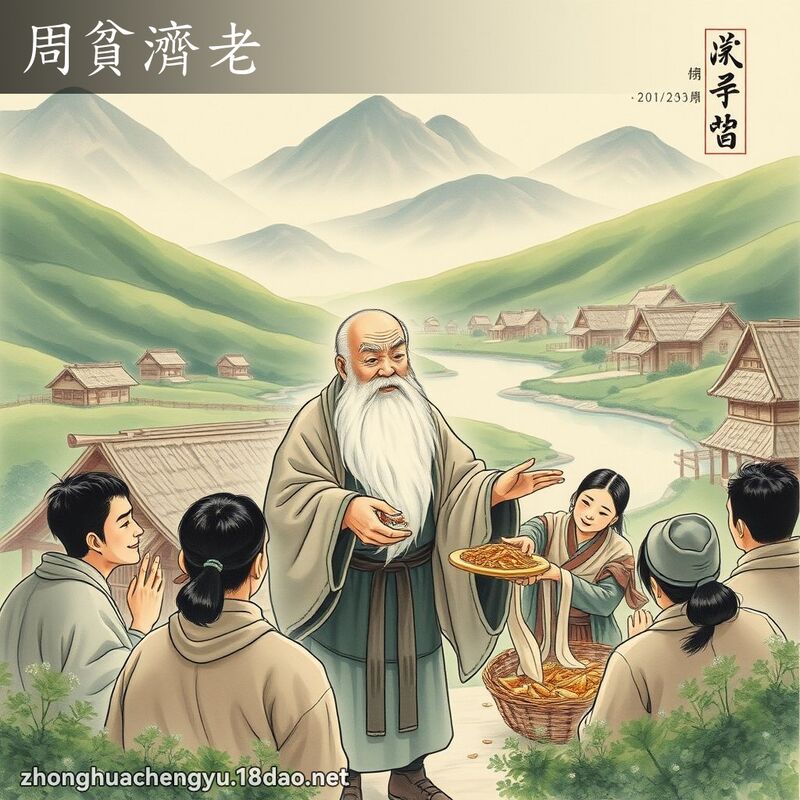 周貧濟老 配图