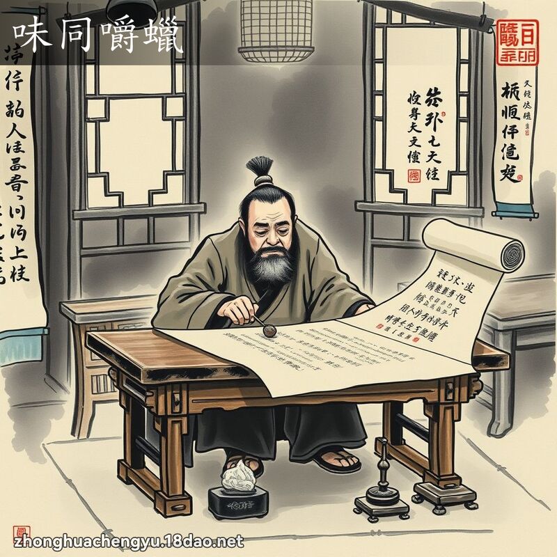 味同嚼蠟 配图