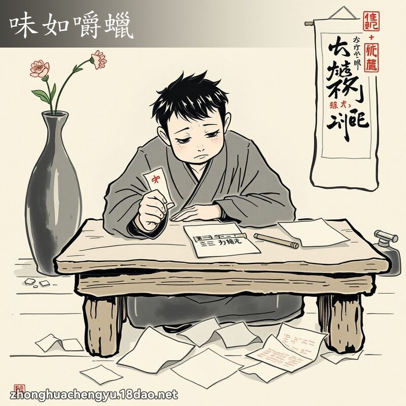味如嚼蠟 配图