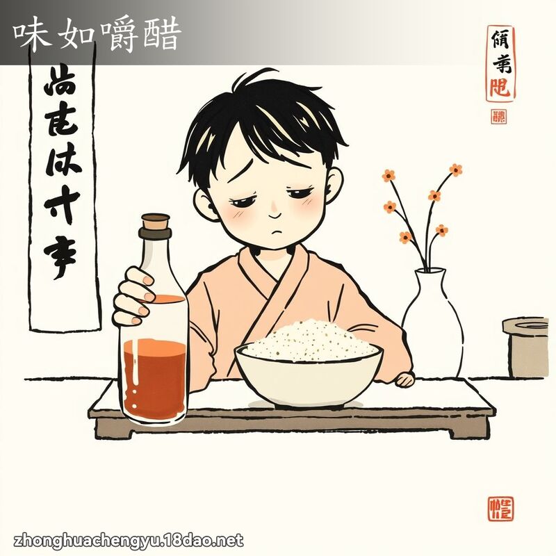 味如嚼醋 配图