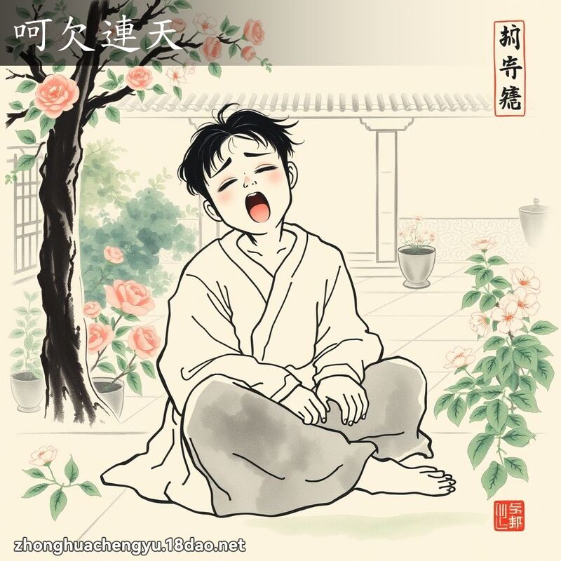 呵欠連天 配图