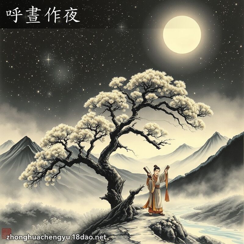 呼晝作夜 配图