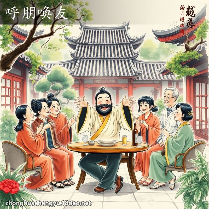 呼朋喚友 配图